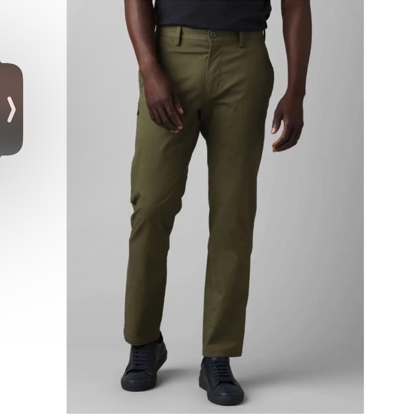 NWT Prana Westover Pants Mens Green Straight Slim Tapered Hiking Stretch 28x34 - Picture 1 of 10